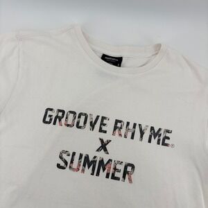 Groove Rhyme x Summer Gray‎ Jungle Mens White Graphic T-Shirt XL Streetwear